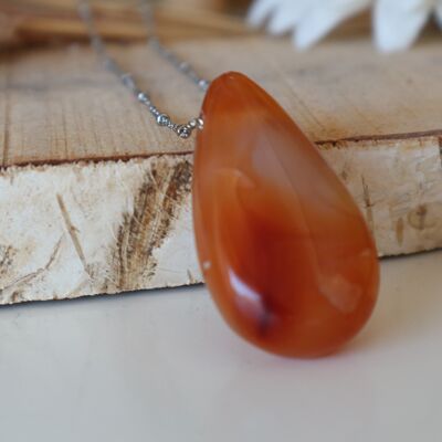 Gemstone Necklace - Carnelian