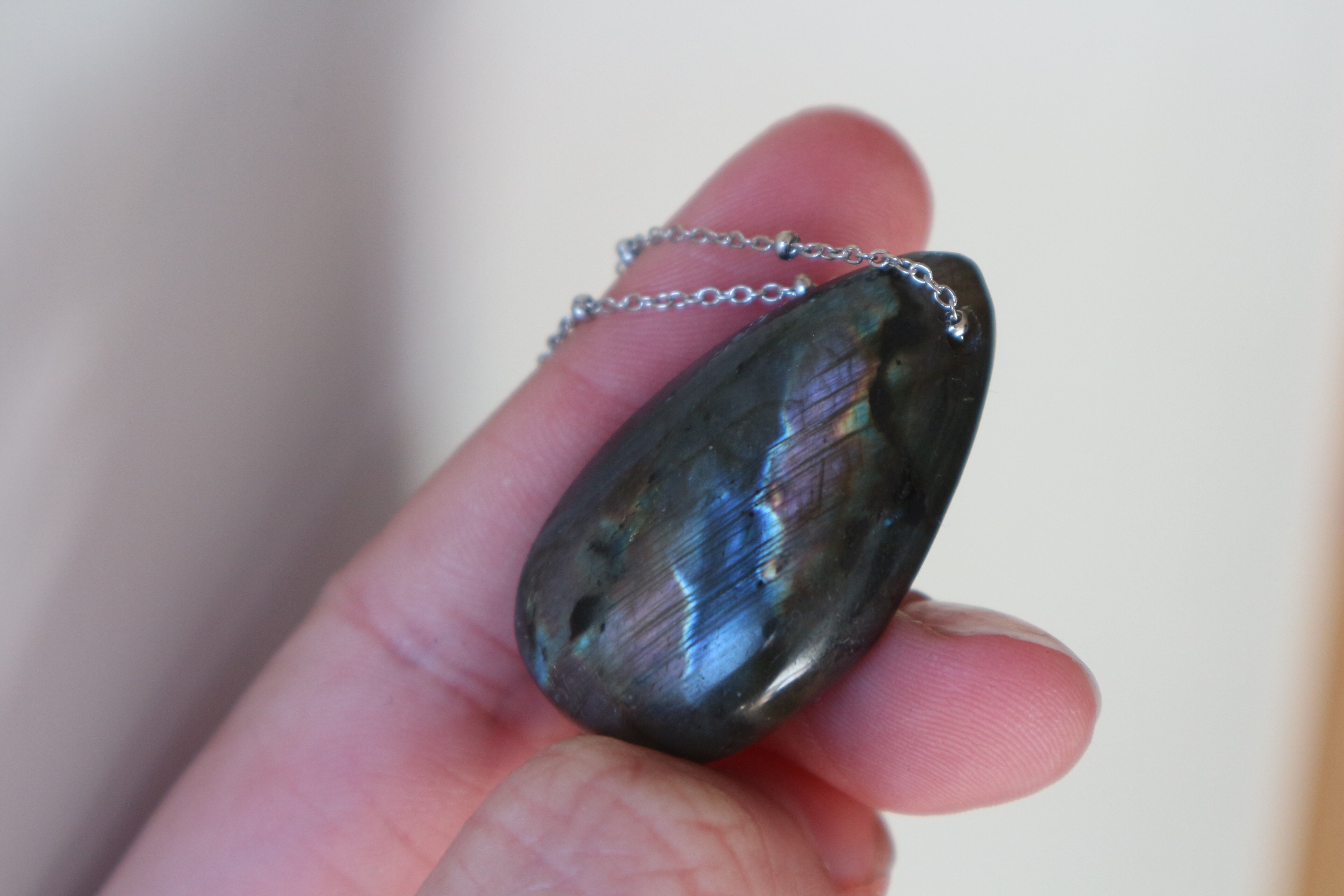 Collier de pierres précieuses - Labradorite