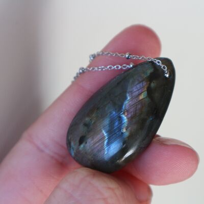 Collier de pierres précieuses - Labradorite