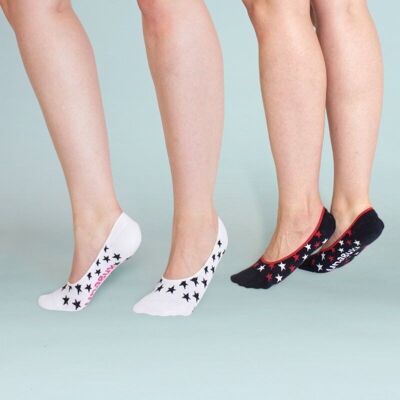 Pack 2 pares calcetines invisibles. Pinkies. New stars