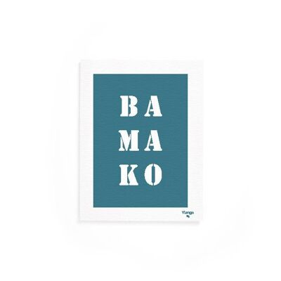 Affiche "Bamako" bleue