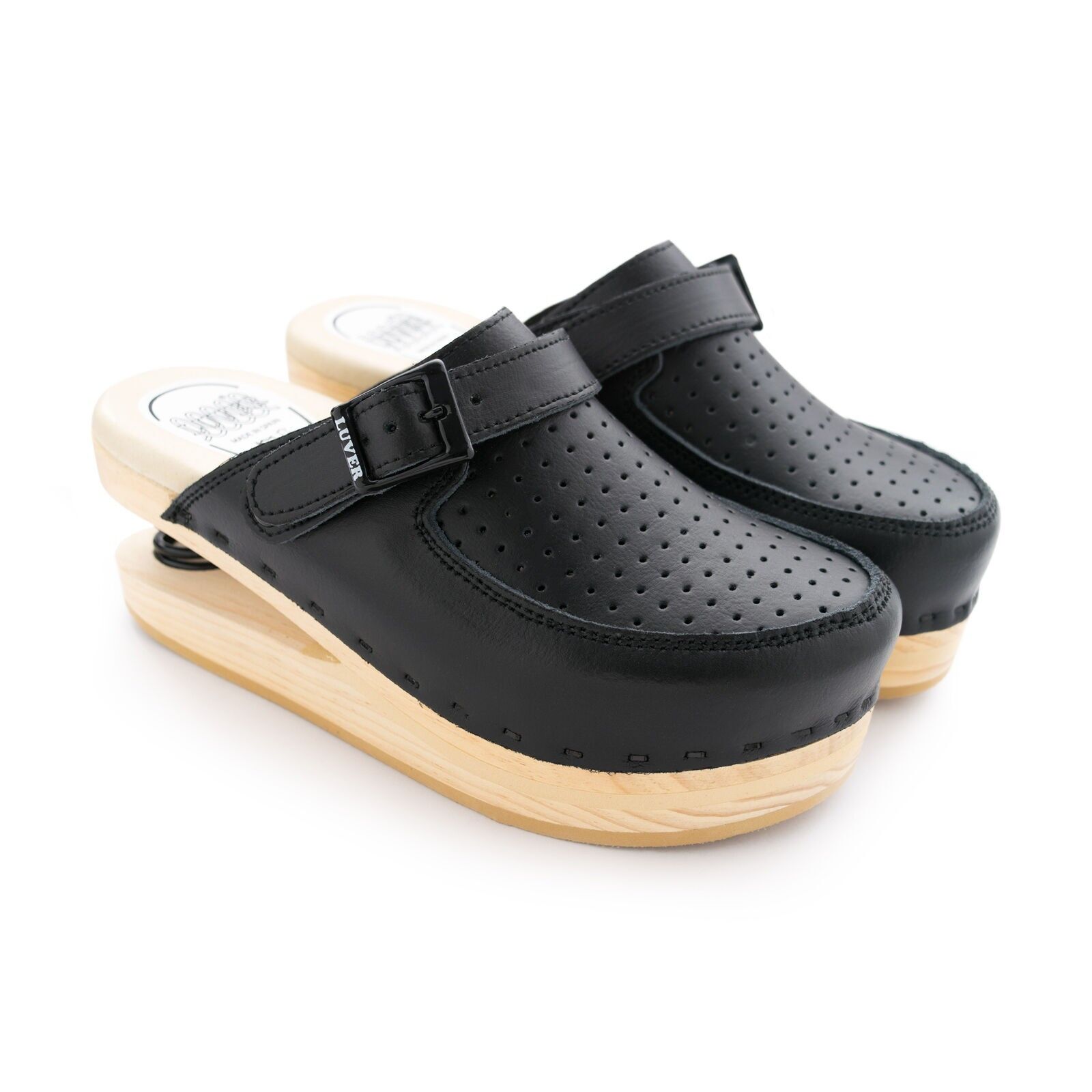 120-A LUVER Zoccolo nero con molla