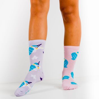Pony Socks chaussettes licorne pour femme. Taille 36-40 3