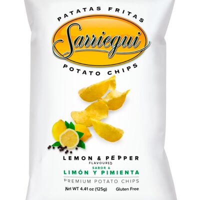 Sarriegui Premium Kartoffelchips mit Zitronen- und Pfeffergeschmack