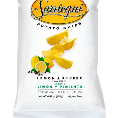 Saveur Citron et Poivre Chips de pomme de terre Premium Sarriegui