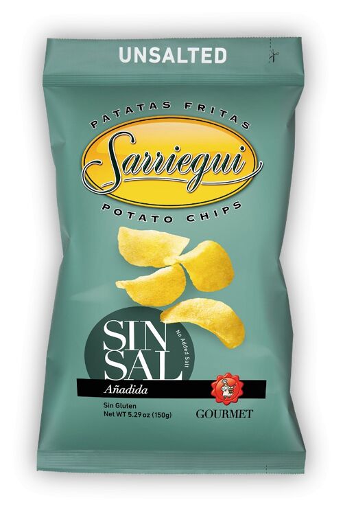 Chips de pomme de terre Premium Sans sel Ajouté Gourmet Sarriegui