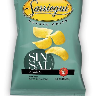 Chips de pomme de terre Premium Sans sel Ajouté Gourmet Sarriegui