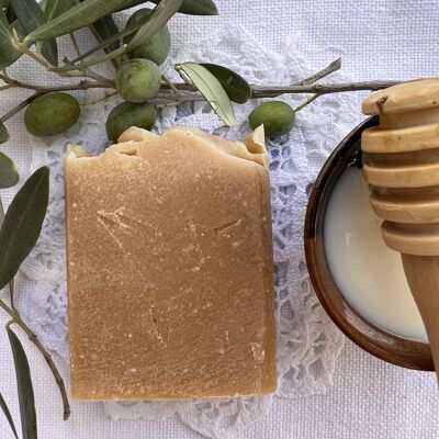 Seife aus Ziegenmilch, Honig und Bienenwachs - Packung mit 10 Stück