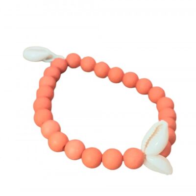 Bracciale 2 conchiglie Corallo