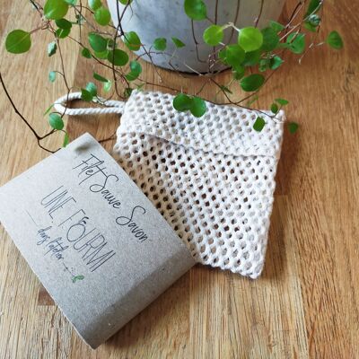 Organic cotton soap saver