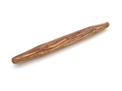Teigroller abgerundet Länge 40 cm, Französisch Rolling Pin aus Olivenholz