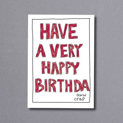 Happy Birthda – birthday card