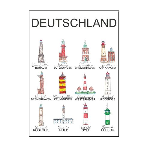 A6 german lighthouses card - joyin
