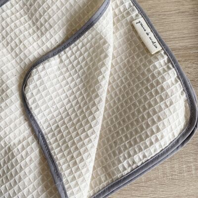 Asciugamani di carta / salviette lavabili 10pz - cotone biologico waffle - NUOVO