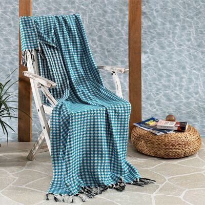 Avis Cotton Hammam Towel, Turquoise