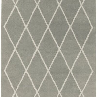 Albany Diamond Silver rug 120x170cm