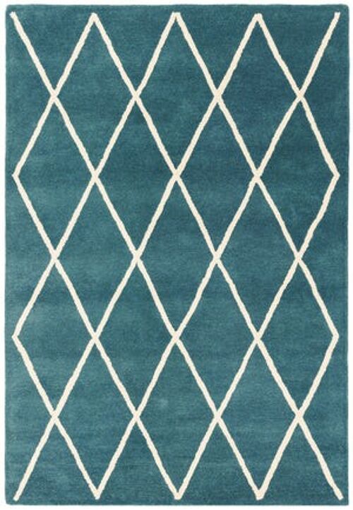 Albany Diamond Teal rug 120x170cm