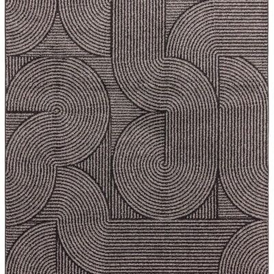 Muse Charcoal Swirl Teppich MU01 120x170cm