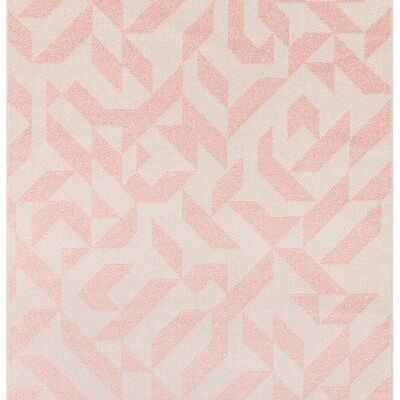 Muse Pink Shapes Rug MU04 120x170cm