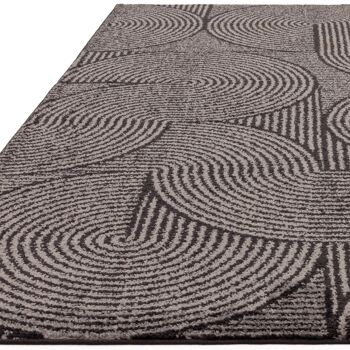 Tapis tourbillon anthracite Muse MU01 160x230cm 4