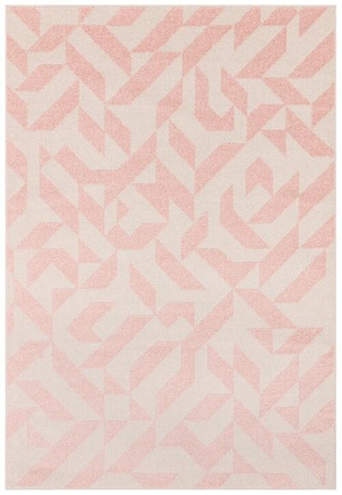 Muse Pink Shapes Rug MU04 200x290cm