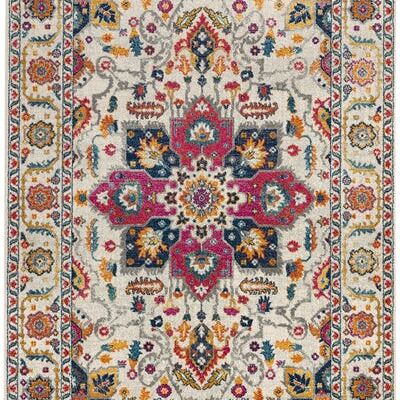 Nova NV24 Tapis Persan Blanc Multi 120x170cm