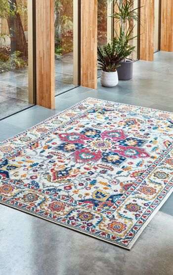 Nova NV24 Tapis Persan Blanc Multi 120x170cm 5