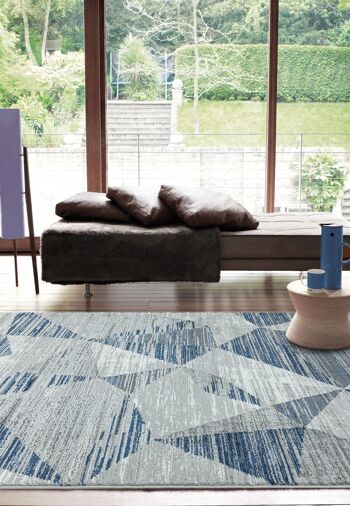 Tapis bleu Orion OR14 Blocks 160x230cm 5