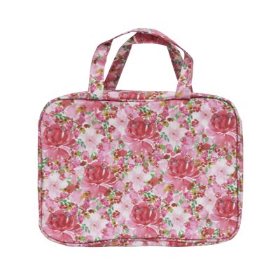 Tonic Hanging Cosmetic Bag Flourish Pink