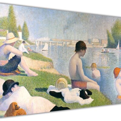 Bathers at Asnieres By Georges Seurat Canvas Print - 18mm - A4 - 12" X 8" (30cm X 20cm)