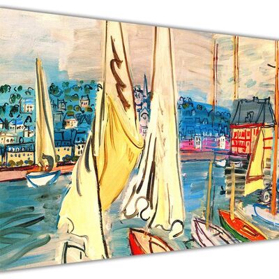 Abstract Sailing Boats by Raul Dufy on Canvas Print - 18mm - A3 - 16" X 12" (40cm X 30cm)