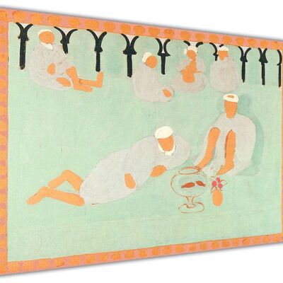 Arab Coffeehouse By Henri Matisse on Canvas Wall Print - 18mm - A4 - 12" X 8" (30cm X 20cm)