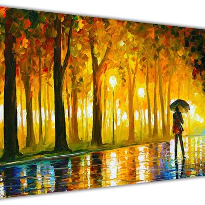Leonid Afremov Bewitched Park Abstract Canvas Print - 16" X 10" (40CM X 25CM)