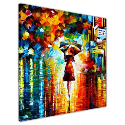 Rain Princess By Leonid Afremov On Canvas Print - 18mm - 34" X 34" (86CM X 86CM)