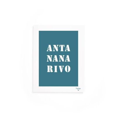 Blue "Antananarivo" poster