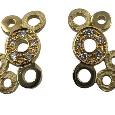 Pendientes de Oro amarillo 18k y Diamantes