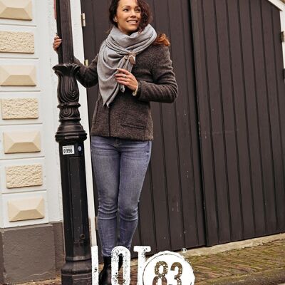 Scarf Fien Light Gray