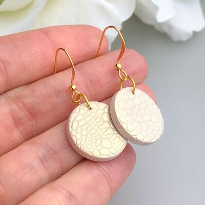 Light Gold Dangle Earrings