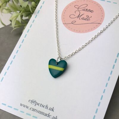Charity support collection - Small Heart Pendant and Chain - In Aid of TASC