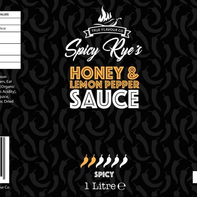 Honey & Lemon Pepper Sauce 1 Litre