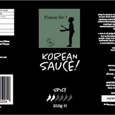 S'il vous plaît Monsieur - Sauce Coréenne