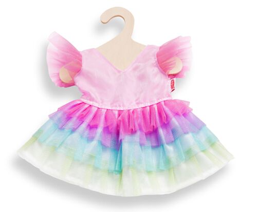 Puppen-Kleid Regenbogenfee, Gr. 35-45 cm