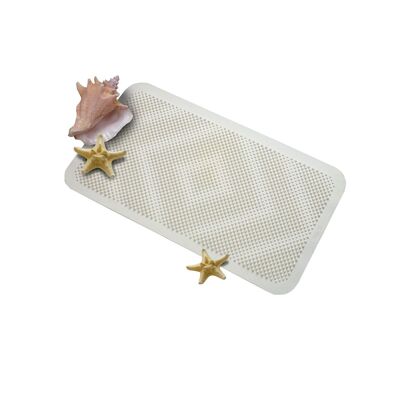 ALFOMBRA BAÑERA PARA MASAJE BLANCA 35 x 65 cm