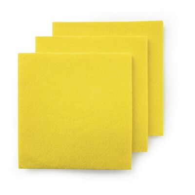 Yellow multipurpose cloth 3 pcs 38x40 display