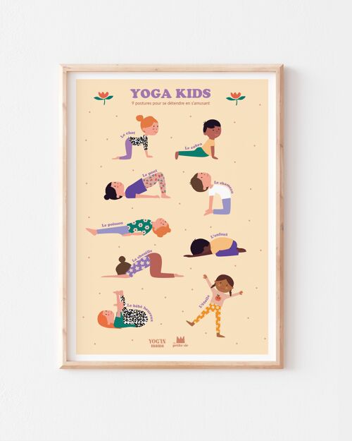 Affiche pédagogique - décoration enfant - Yoga