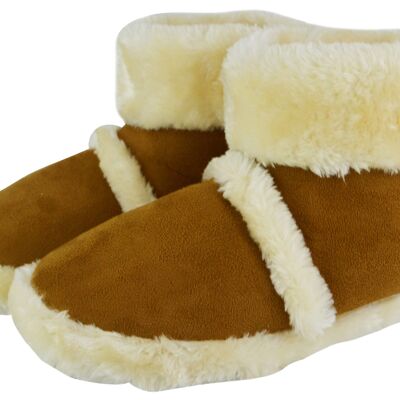 Slipper Snob - Mens Booties Slippers | Memory Foam | Fleece Inner | Indoor House Slipper Boots | Ankle Boots with Fluffy Collar