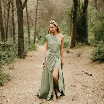 ROBE SEXY OLIVE CLAIR - TAILLE UNIQUE