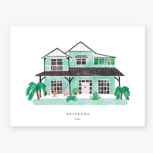 Brisbane Print M - 29.7x39x7cm