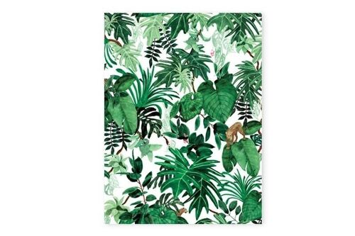 Jungle Pattern Print M - 29.7x39x7cm