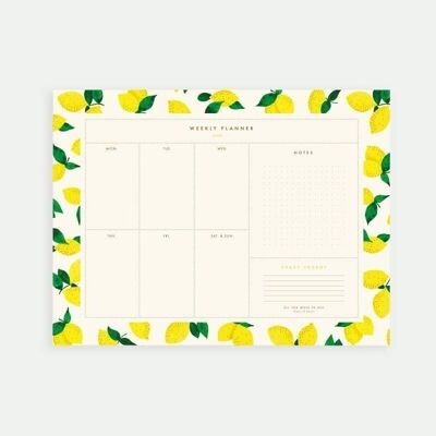 Planificador semanal de limón